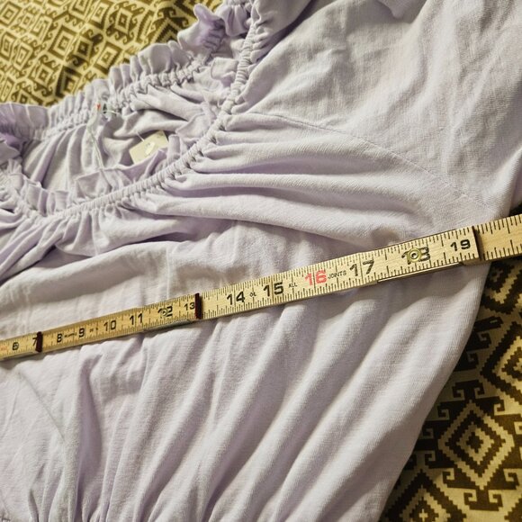 NWT SUNDRY Anthropologie Womens Midi Dress SZ Small Lilac Smocked Waist USA - Picture 10 of 12